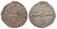 Frankreich FRANKREICH 1/8 Ecu 1603 T - NANTES HEINRICH IV. Silber ERHALTUNG! # 82041