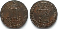 Spanien - Katalonien CATALUNA 6 Quartos 1841 ISABEL II Kupfer ERHALTUNG! # 83634