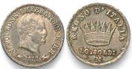 Italien KINGDOM of NAPOLEON 10 Soldi 1811 M MILAN silver XF+! # 83637 Foto