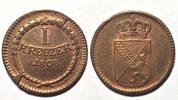 Baden BADEN 1 Kreuzer 1808 KARL FRIEDRICH Kupfer ERHALTUNG!!! # 86557