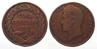 Monaco MONACO 5 Centimes 1838 HONORE V cuivre ANNEE TRES RARE!!! # 86602