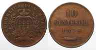 San Marino SAN MARINO 10 Centesimi 1875 Kupfer # 86677