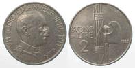 Italien REGNO 2 Lire 1925 VITTORIO EMANUELE III. nichelio qSPL! # 86693