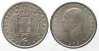 Griechenland GRIECHENLAND 2 Drachmen 1965 PAUL I Ku-Ni ERHALTUNG!!! SELTEN! # 86713