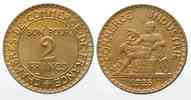 Frankreich FRANKREICH 2 Francs 1925 Al-Bro PRÄGEFRISCH! # 86729