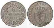 Hessen-Darmstadt HESSEN-DARMSTADT 6 Kreuzer 1841 LUDWIG II. Silber # 86750