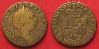 British Tokens 1788 SPADE GUINEA BRASS TOKEN PRIVY ROOSTER 24mm aVF/VF SCARCE!!! # 87316