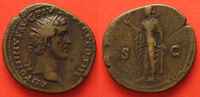 Roman Imperial ANTONINUS PIUS AE Dupondius 140-144 Spes SELTEN!!! # 87605