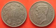 Belgien BELGIEN 5 Frank 1933 ALBERT I. DER BELGEN Pos.A Nickel SELTENES JAHR! # 87707