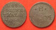 Braunschweig-Wolfenbüttel BRAUNSCHWEIG-WOLFENBÜTTEL 1/48 Taler 1760 KARL I. Billon SELTEN! # 87779