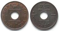 Hongkong HONGKONG 1 Mil 1863 VICTORIA Bronze ERHALTUNG!!! -