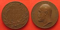 Schweden - Medaillen SCHWEDEN 1897 25 JAHRE REGIERUNG OSCAR II. v. Lindberg Bronze 39mm # 88636