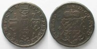 Liege LÜTTICH Bistum 4 Liards 1751 JOHANNES THEODOR v. BAYERN Kupfer # 89379