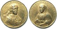 Niederlande - Medaillien FRIEDRICH HEINRICH v. ORANIEN & AMALIE zu SOLMS-BRAUNFELS 1647 RRR # 89404