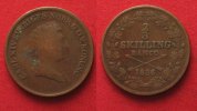 Schweden SCHWEDEN 2/3 Skilling Banco 1836 CARL XIV JOHAN (Bernadotte) Kupfer # 89670