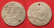 Braunschweig-Lüneburg-Calenberg-Hannover HANNOVER 4 Mariengroschen 1730 EPH GEORG II. AUGUST Silber # 90056