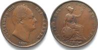 England GROSSBRITANNIEN 1/2 Penny 1831 WILLIAM IV Kupfer # 90096