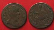 British Tokens EVASION Half Penny Token ALFRED the GREAT ND (ca.1795) copper VF # 90118