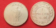 Schweden SCHWEDEN Daler 1718 Görtzscher Notdaler MARS Kupfer altversilbert # 90528
