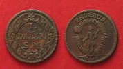 Schweden SCHWEDEN Görtzscher Notdaler 1718 PHOEBVS Kupfer # 90594