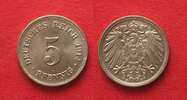 Deutschland - Kaiserreich Germany EMPIRE 5 Pfennig 1914 E Cu-Ni UNC!!! # 90824 Picture