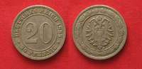 Deutschland - Kaiserreich Germany EMPIRE 20 Pfennig 1888 A Cu-Ni VF # 90850 Picture