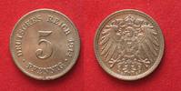 Deutschland - Kaiserreich Germany EMPIRE 5 Pfennig 1914 E Cu-Ni aUNC!!! # 91026 Picture