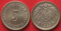Deutschland - Kaiserreich Germany EMPIRE 5 Pfennig 1914 E Cu-Ni UNC!!! # 91029 Picture