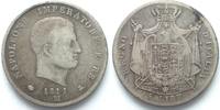Italien KINGDOM of NAPOLEON 5 Lire 1811 M MILAN incuse edge silver aVF # 91200 Foto