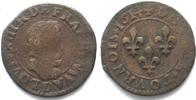 Frankreich FRANKREICH Double Tournois 1614 D - LYON LUDWIG XIII. Kupfer # 91268