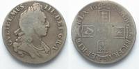 England GROSSBRITANNIEN Crown 1695 - ANNO SEPTIMO - WILLIAM III. Silber # 91301