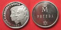 Spanien SPANIEN 500 Pesetas 1987 PRUEBA - PROBE - Stahl RAR!!! # 91566