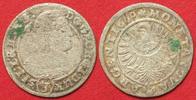 Schlesien-Liegnitz-Brieg LIEGNITZ-BRIEG Groschen (3 Kreuzer) 1660 GEORG III. zu BRIEG Silber # 91712