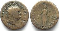 Roman Imperial TITUS 80-81 AE-Dupondius FELICITAS PVBLICA # 91732