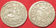 Haus Habsburg RDR - TIROL 3 Kreuzer 1643 Erzherzog FERDINAND KARL Silber ERHALTUNG! # 91823