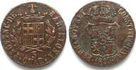 Spanien - Barcelona BARCELONA 3 Quartos 1823 FERNANDO VII. Kupfer # 91831