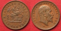 England GREAT BRITAIN 1902 JUBILEE MODEL HALF FARTHING EDWARD VII bronze UNC RARE# 91873 写真