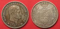 Italien KINGDOM of NAPOLEON 5 Lire 1813 M MILAN silver VF/VF+ RARE! # 91891 Foto