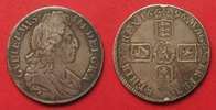England GROSSBRITANNIEN Crown 1696 - ANNO OCTAVO - WILLIAM III. Silber ERHALTUNG!# 92113