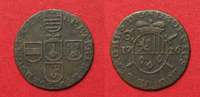 Liege LÜTTICH Bistum Liard 1726 GEORGE LOUIS von BERGHES Kupfer # 92159