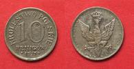 Geplantes Königreich Polen GEPL. KNGR. POLEN 10 Fenigow 1917 Eisen ERHALTUNG! # 92178
