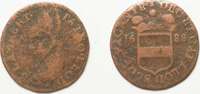 Liege, Bistum LÜTTICH Liard 1688 Sedisvakanz SEDE VACANTE Kupfer SELTEN! # 92207