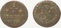 Jülich-Berg JÜLICH-BERG 1/4 Stüber 1786 KARL THEODOR Kupfer # 92218