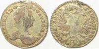 Haus Habsburg RDR - HALL 3 Kreuzer 1762 MARIA THERESIA Silber SEHR SELTEN! # 92253