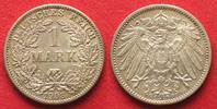 Deutschland - Kaiserreich Germany EMPIRE 1 Mark 1908 G silver XF-UNC!!! # 92537 Picture
