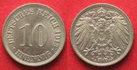 Deutschland - Kaiserreich Germany EMPIRE 10 Pfennig 1913 F Cu-Ni UNC!!! # 92559 Picture