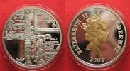 Alderney ALDERNEY 5 Pounds 2002 50. REGIERUNGSJUBILÄUM ELIZABETH II. Silber # 92604