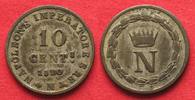 Italien KINGDOM of NAPOLEON 10 Centesimi 1810 M - MILAN billon VF+ # 92790 Foto