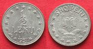 Albanien ALBANIEN 1/2 Lek 1957 Zink ERHALTUNG!!! # 92809