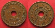 Indien - Kutch KUTCH Adhio (1/2 Kori) 1943 VIJAYARAJJI & GEORGE VI. Kupfer 36mm!!! # 92812